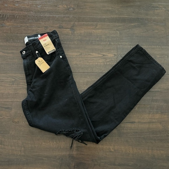 Levi’s SilverTab ‘94 Baggy Mid Rise Denim Straight‎ Leg Jeans Size 27 X 31 Women - Picture 1 of 10